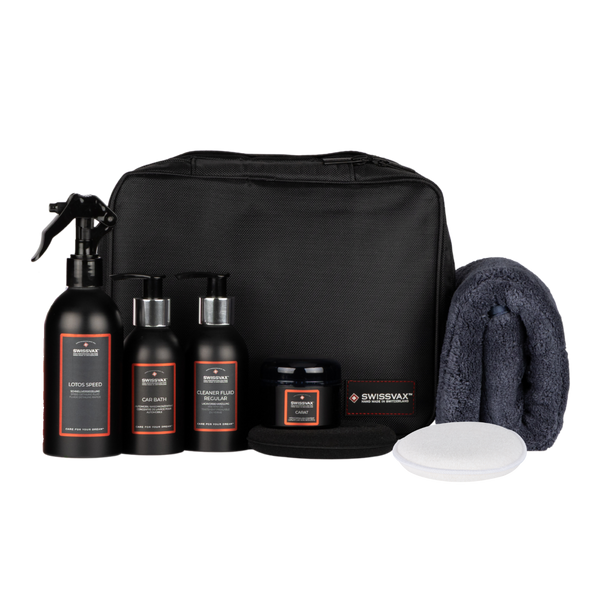 Discovery Kit incl. cera carnauba – kit de inicio compacto para cuidado del coche
