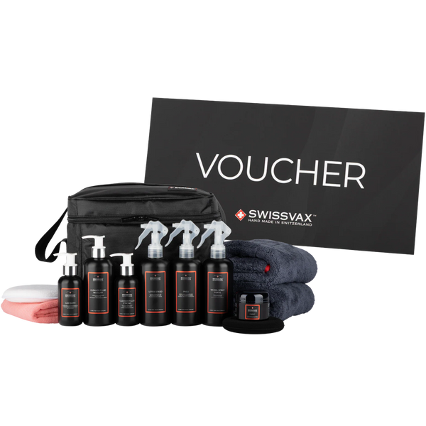 Set de regalo essentials & vale – cuidado de pintura y neumáticos completo