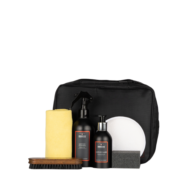 Leather Care & Sealing Kit – limpiar, cuidar y sellar el cuero